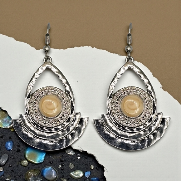 🆕️ Turkish Handcrafted Boho Chic Dangle Earrings - Statement Fashion Jewelry - Picture 6 of 10